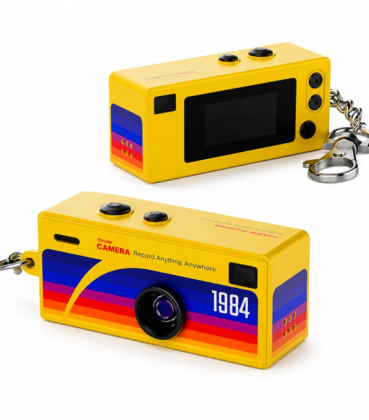 Mini Retro Kamera (Sarı)