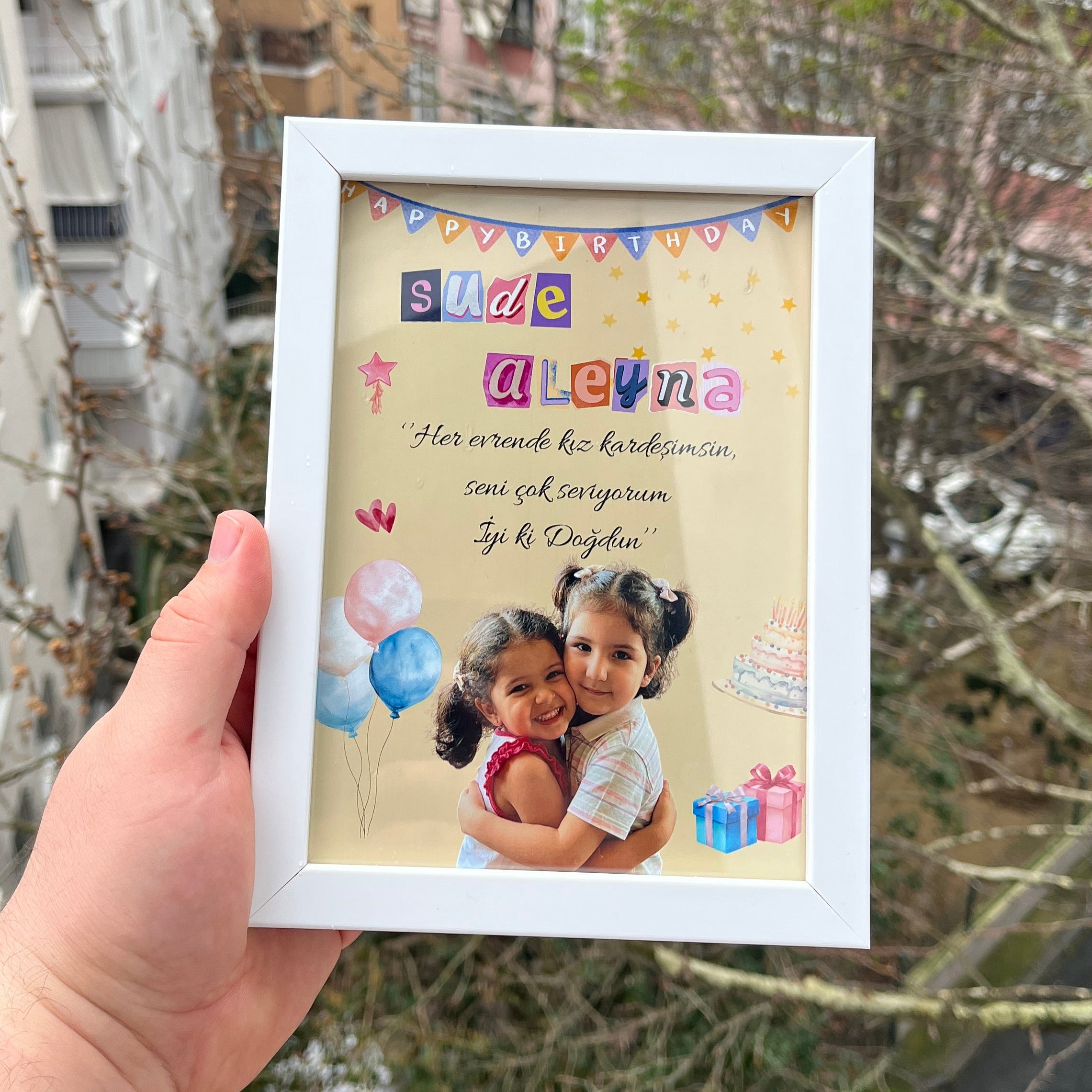 Kişiye Özel Doğum Günü Çerçevesi