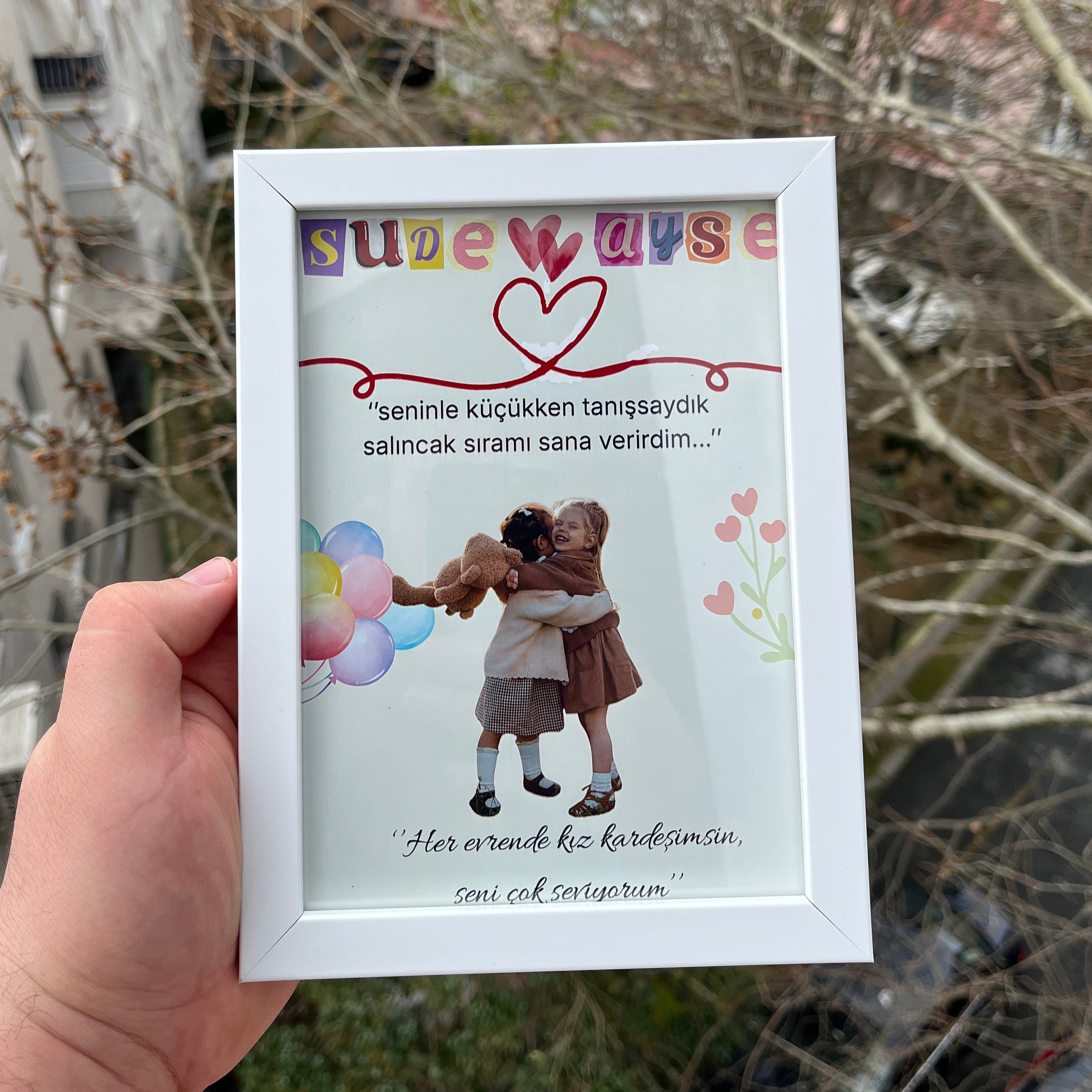 Kişiye Özel Arkadaş Anı Çerçevesi